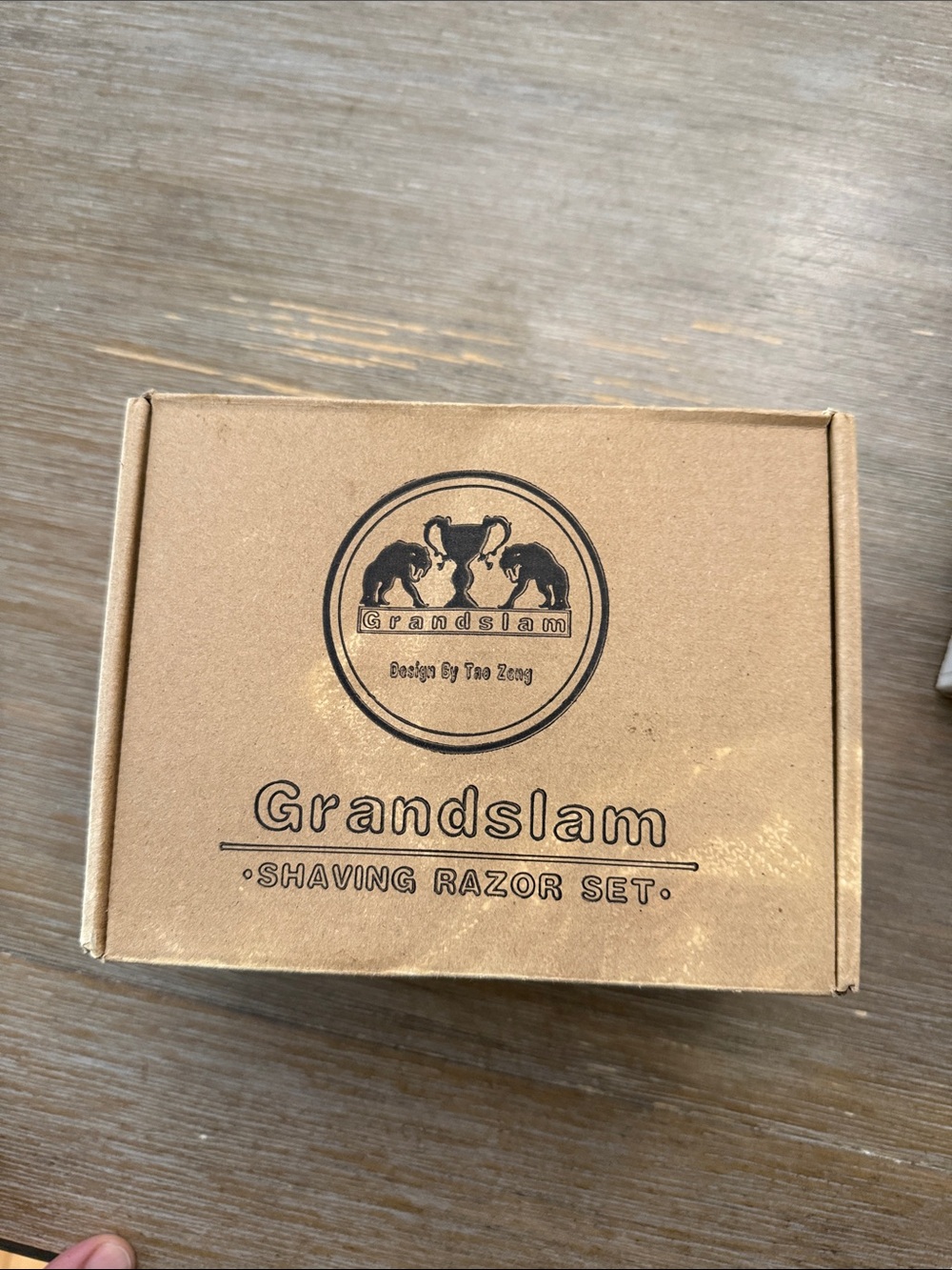 Grand Slam Men's Shaving Razor Set - Tan and Black